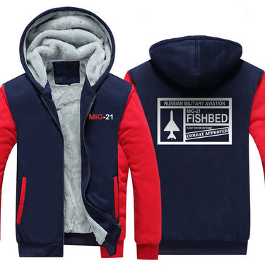 M I G 21 DESIGNED ZIPPER SWEATER THE AV8R